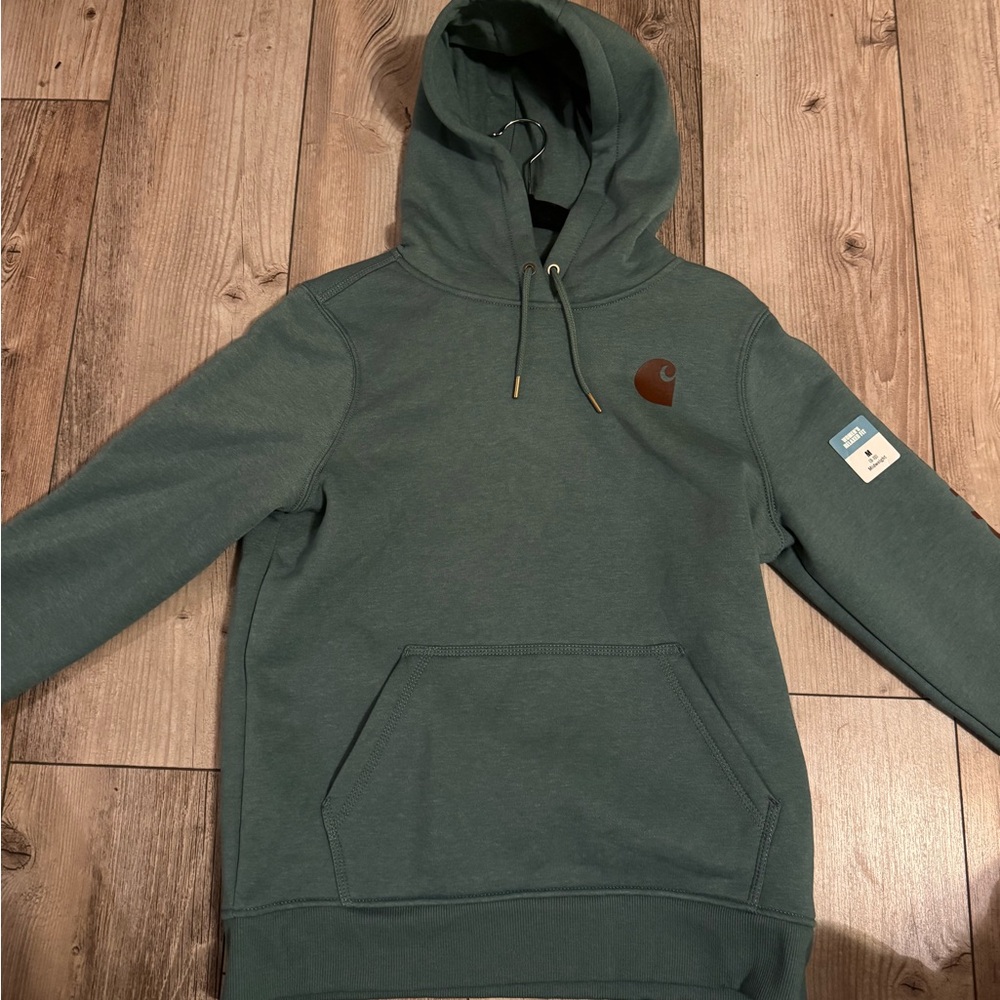 Carhartt Women’s Relaxed Fit Midweight Logo Sleeve Hoodie
